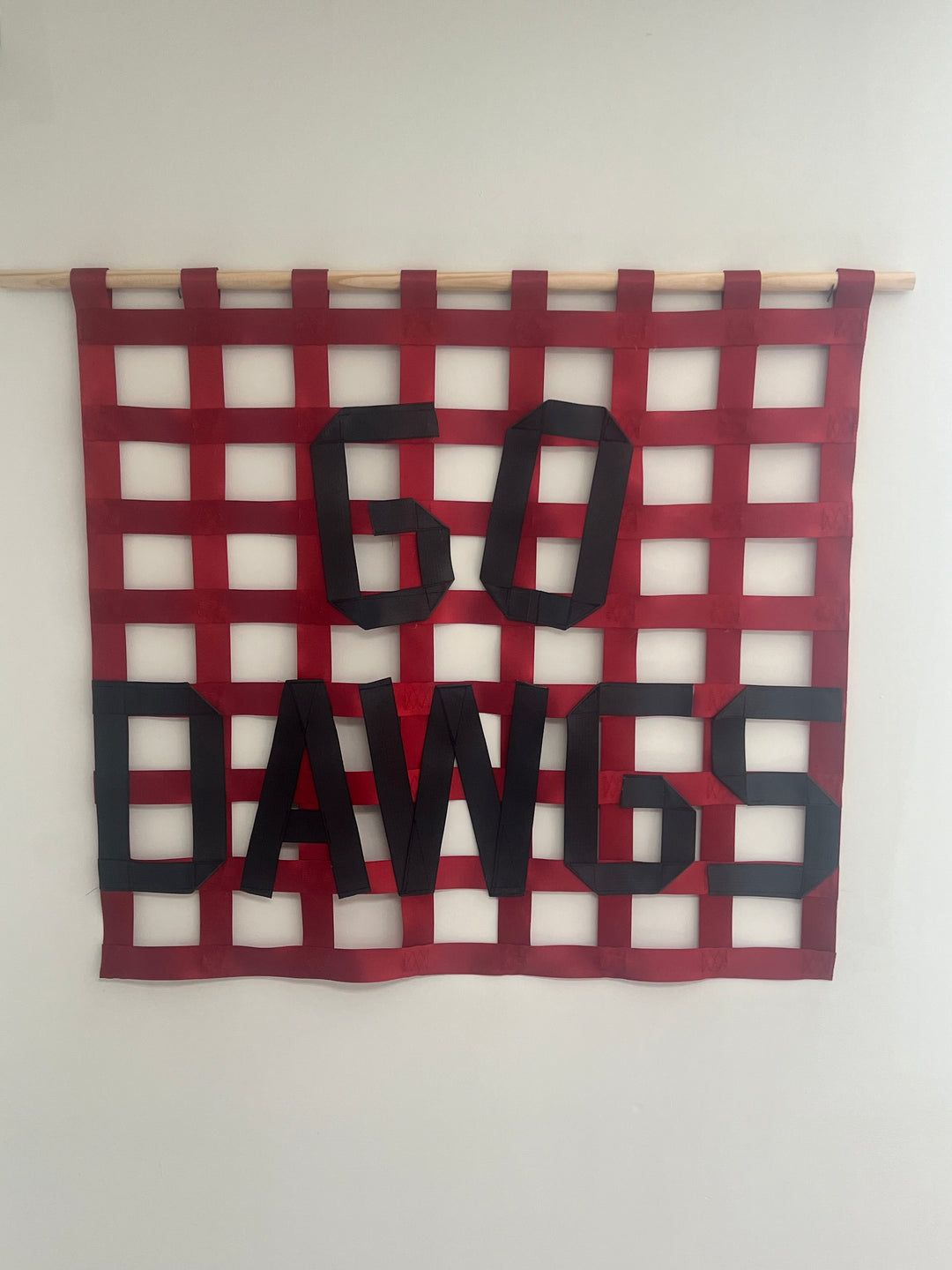 Regular Sized Custom Cargo Art Net | Personalized Wall Decor for Garages, Man Caves, and Team Spaces