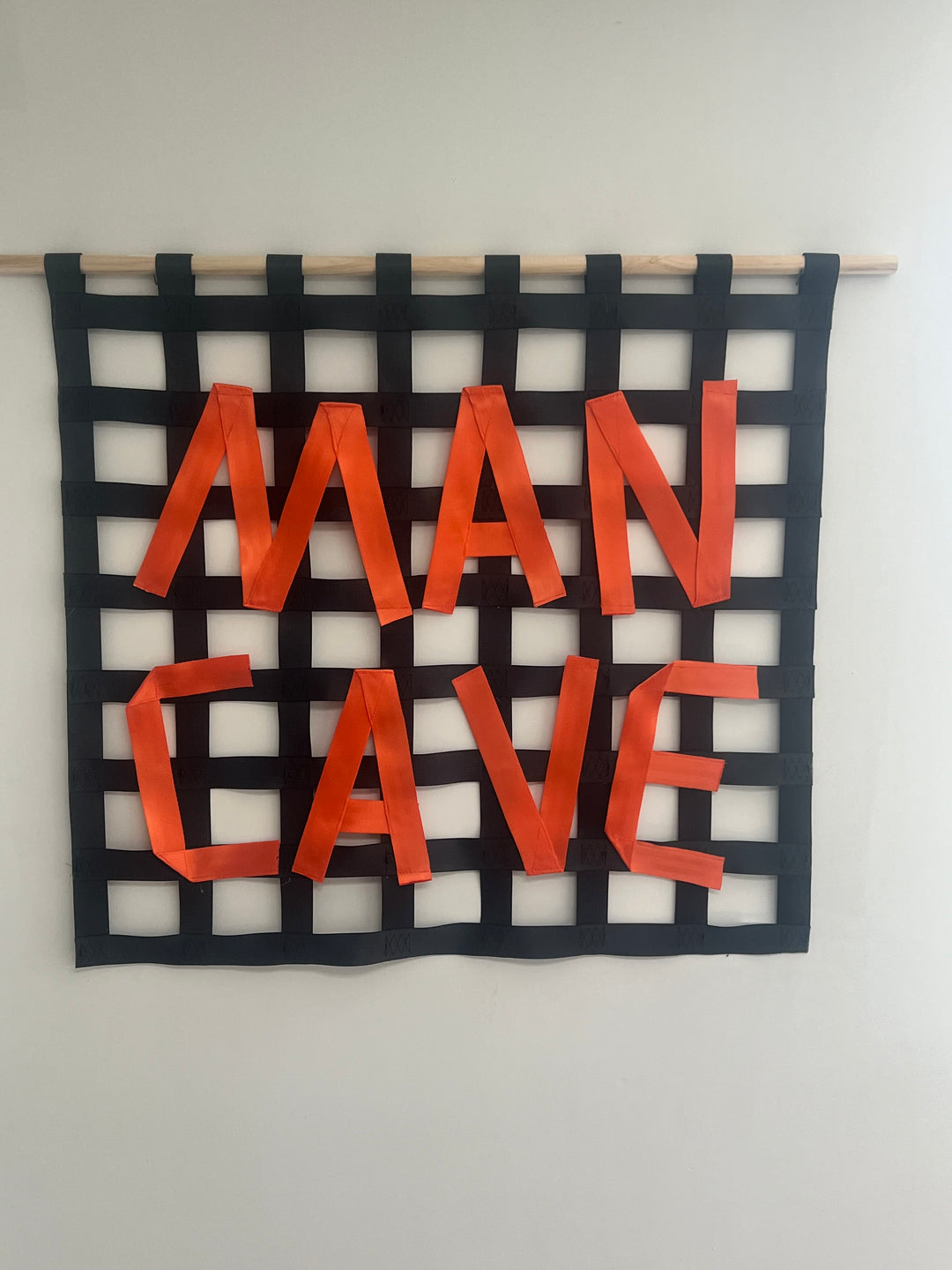 Regular Sized Custom Cargo Art Net | Personalized Wall Decor for Garages, Man Caves, and Team Spaces